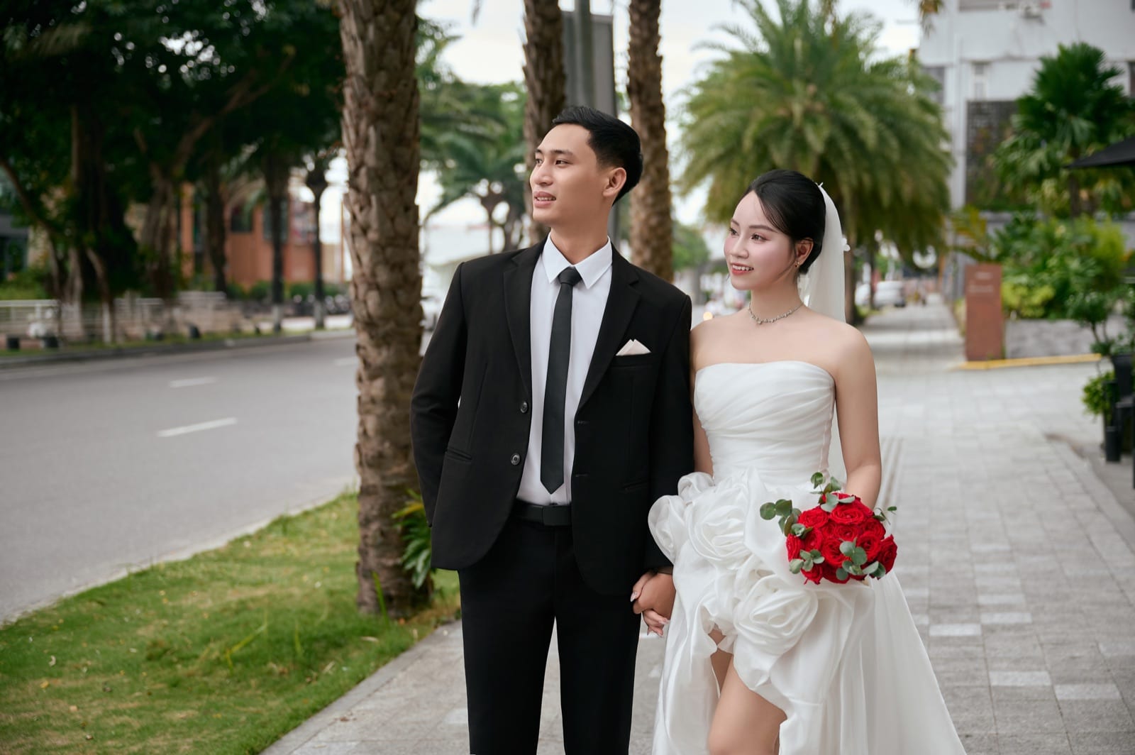Bó hồng đỏ